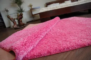 Dywany Lusczow Kusový koberec SHAGGY Izebelie 5cm ružový, veľkosť 60x100