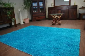 Dywany Lusczow Kusový koberec SHAGGY Izebelie 5cm tyrkysový, veľkosť 100x200