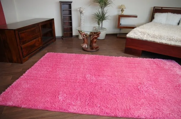 Dywany Lusczow Kusový koberec SHAGGY Izebelie 5cm ružový, veľkosť 60x100