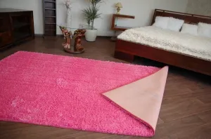Dywany Lusczow Kusový koberec SHAGGY Izebelie 5cm ružový, veľkosť 60x100