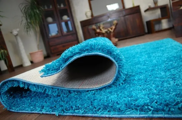 Dywany Lusczow Kusový koberec SHAGGY Izebelie 5cm tyrkysový, veľkosť 100x200