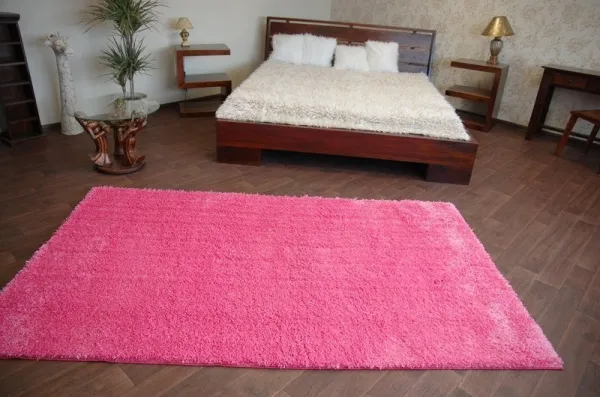 Dywany Lusczow Kusový koberec SHAGGY Izebelie 5cm ružový, veľkosť 60x100