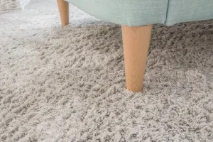 Dywany Lusczow Kusový koberec SHAGGY MICRO strieborný, veľkosť 60x100