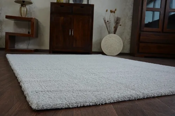 Dywany Lusczow Kusový koberec SHAGGY MICRO strieborný, veľkosť 60x100