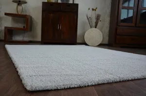 Dywany Lusczow Kusový koberec SHAGGY MICRO strieborný, veľkosť 60x100