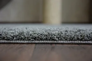Dywany Lusczow Kusový koberec SHAGGY MICRO antracit, veľkosť 60x100