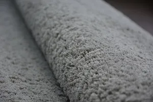 Dywany Lusczow Kusový koberec SHAGGY MICRO strieborný, veľkosť 60x100