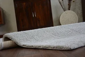 Dywany Lusczow Kusový koberec SHAGGY MICRO strieborný, veľkosť 60x100