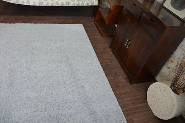 Dywany Lusczow Kusový koberec SHAGGY MICRO strieborný, veľkosť 60x100