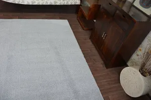 Dywany Lusczow Kusový koberec SHAGGY MICRO strieborný, veľkosť 60x100