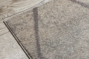 Dywany Lusczow Kusový koberec SOFT CIKCAK krémovo-béžový, veľkosť 120x170