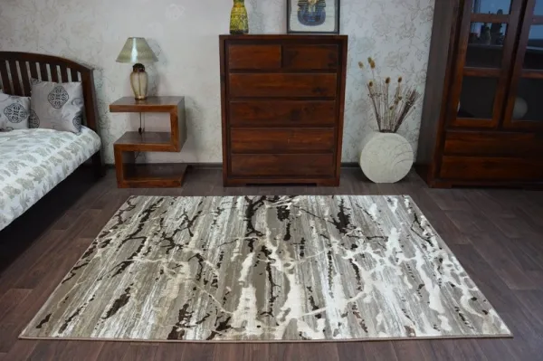 Dywany Lusczow Kusový koberec VOGUE 556 tmavo béžový / hnedý, veľkosť 160x220