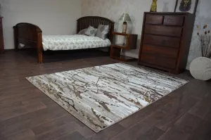 Dywany Lusczow Kusový koberec VOGUE 556 tmavo béžový / hnedý, veľkosť 160x220
