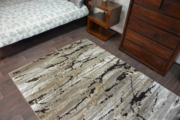 Dywany Lusczow Kusový koberec VOGUE 556 tmavo béžový / hnedý, veľkosť 160x220