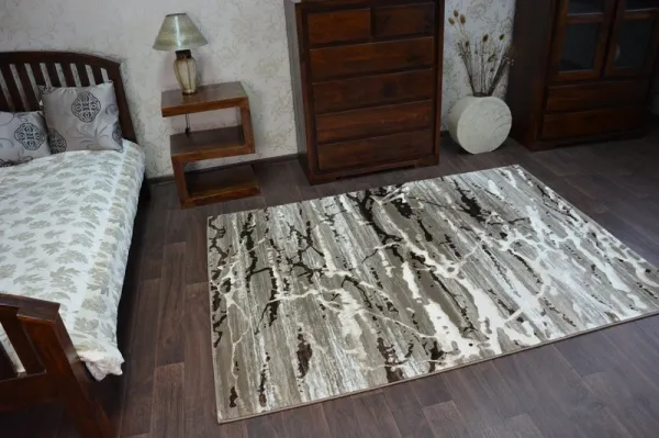 Dywany Lusczow Kusový koberec VOGUE 556 tmavo béžový / hnedý, veľkosť 160x220