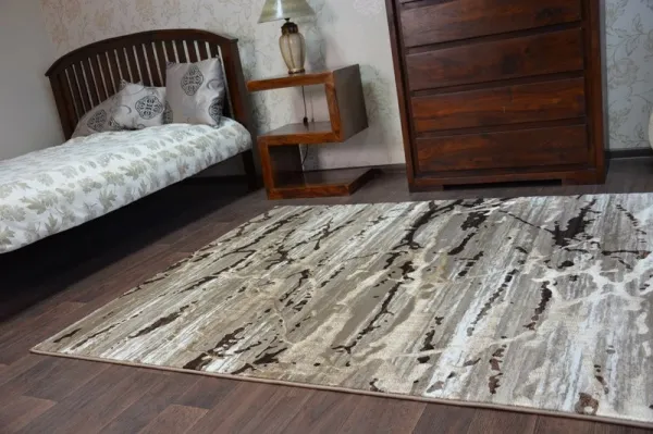 Dywany Lusczow Kusový koberec VOGUE 556 tmavo béžový / hnedý, veľkosť 160x220