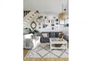 Dywany Lusczow Kusový shaggy koberec BERBER ASILA krémový, veľkosť 200x290