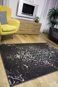 Dywany Lusczow Kusový koberec VOGUE 584 tmavo sivý, veľkosť 240x330