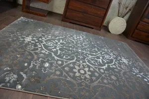 Dywany Lusczow Kusový koberec VOGUE 584 tmavo sivý, veľkosť 240x330