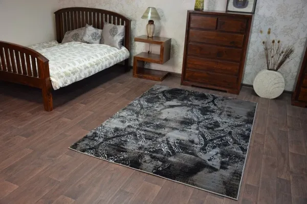 Dywany Lusczow Kusový koberec VOGUE 093 čierny / hnedý, veľkosť 160x220
