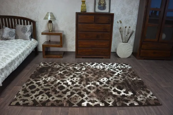 Dywany Lusczow Kusový koberec VOGUE 454 hnedý, veľkosť 240x330