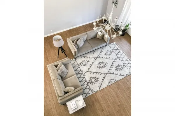 Dywany Lusczow Kusový shaggy koberec BERBER FEZ krémový, veľkosť 60x250