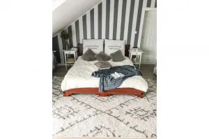 Dywany Lusczow Kusový shaggy koberec BERBER FEZ krémový, veľkosť 60x250