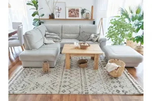 Dywany Lusczow Kusový shaggy koberec BERBER RABAT krémový, veľkosť 80x200