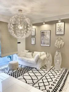 Dywany Lusczow Kusový shaggy koberec BERBER SAFI biely, veľkosť 60x200
