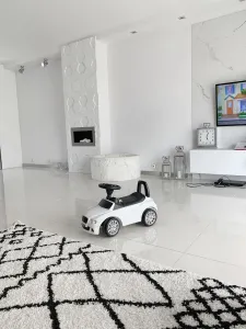 Dywany Lusczow Kusový shaggy koberec BERBER SAFI biely, veľkosť 60x200