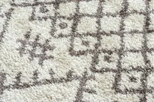 Dywany Lusczow Kusový shaggy koberec BERBER TANGER krémový, veľkosť 200x290