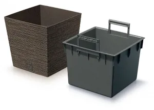 Prosperplast Kvetináč FUSU ECO III kávový, variant 30 cm