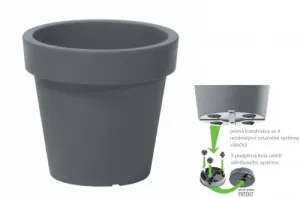 Prosperplast Kvetináč Lofly šedý kameň, varianta 39 cm