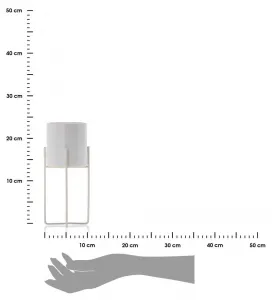HowHomely Kvetináč Flori 23,5 cm biely