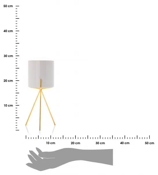 HowHomely Kvetináč na stojane Emma 28 cm biely