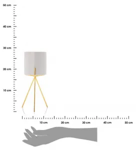 HowHomely Kvetináč na stojane Emma 28 cm biely