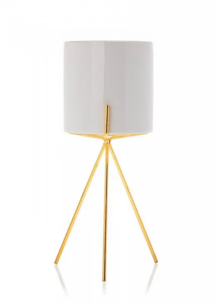 HowHomely Kvetináč na stojane Emma 28 cm biely