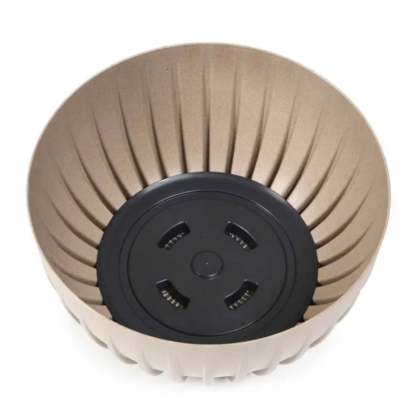 HowHomely Kvetináč STRIPPED ECO 24 cm biely