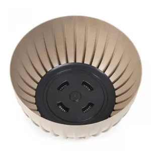 HowHomely Kvetináč STRIPPED ECO 24 cm biely