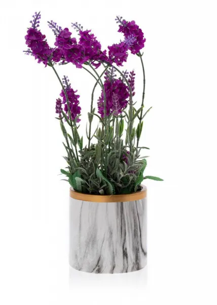 HowHomely Kvetináč Sona 11 cm mramor