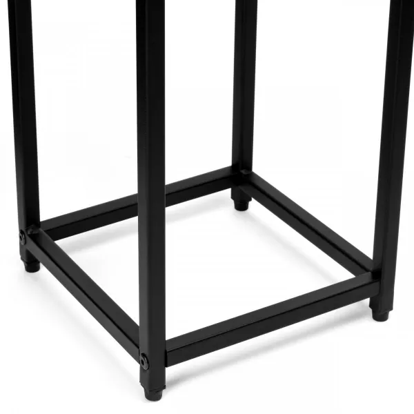 TZB Stojan na kvety Loft Arben 40 cm čierny/dub