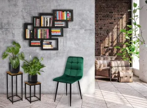 TZB Stojan na kvety Loft Arben 40 cm čierny/dub