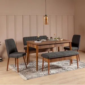 Bank Vina Bank Anthracite, Walnut