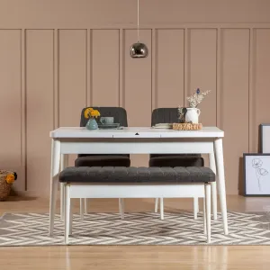 Lavica Vina Bench Anthracite, White