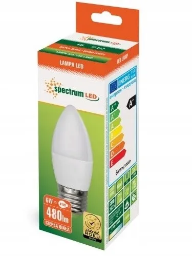 Spectrum LED LED žiarovka E-27 230V 6W teplá biela