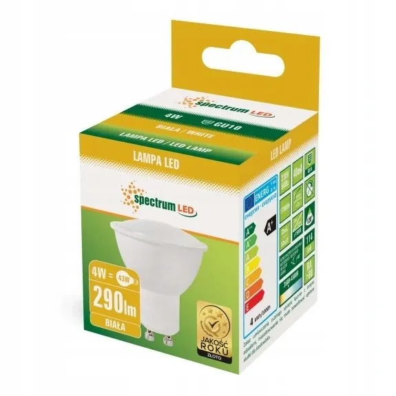 Spectrum LED LED žiarovka GU10 230V 4W neutrálna biela