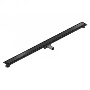 Lineárny odtokový žľab 150 cm MEXEN FLAT 2v1 čierny