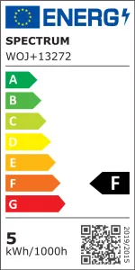 Spectrum LED LED žárovka GLS 5W E-27 studená bílá