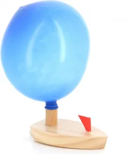 Vilac Lodička na balónkový pohon RUKI hnědá