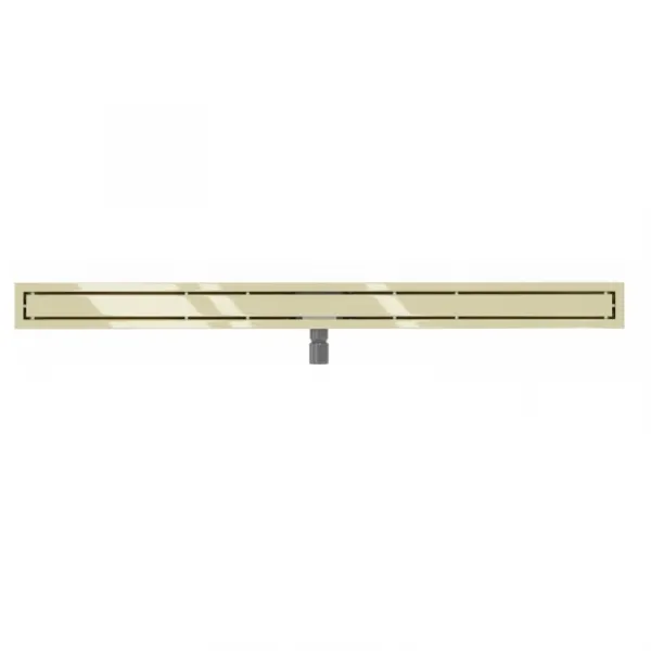 Lineárny odtokový žľab 110 cm MEXEN FLAT 2v1 zlatý